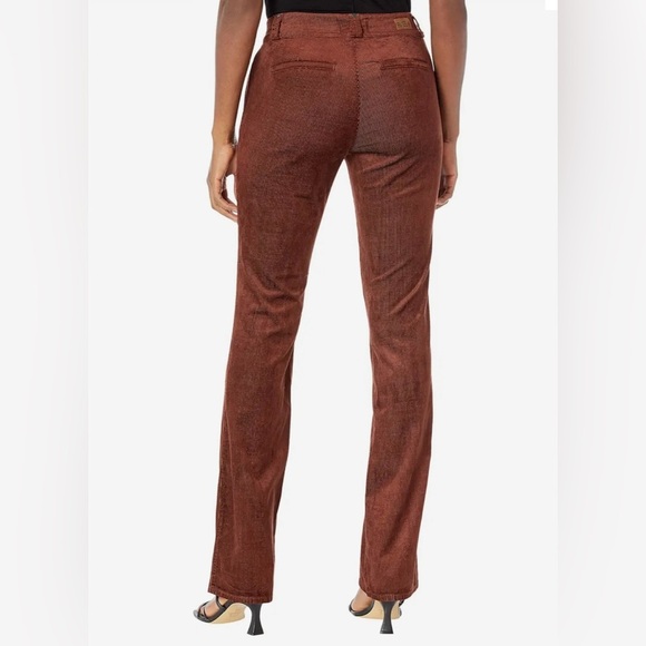 PAIGE Naomi Seaming Details Double Button Slight Bootcut in Bronze Dust - Picture 2 of 9